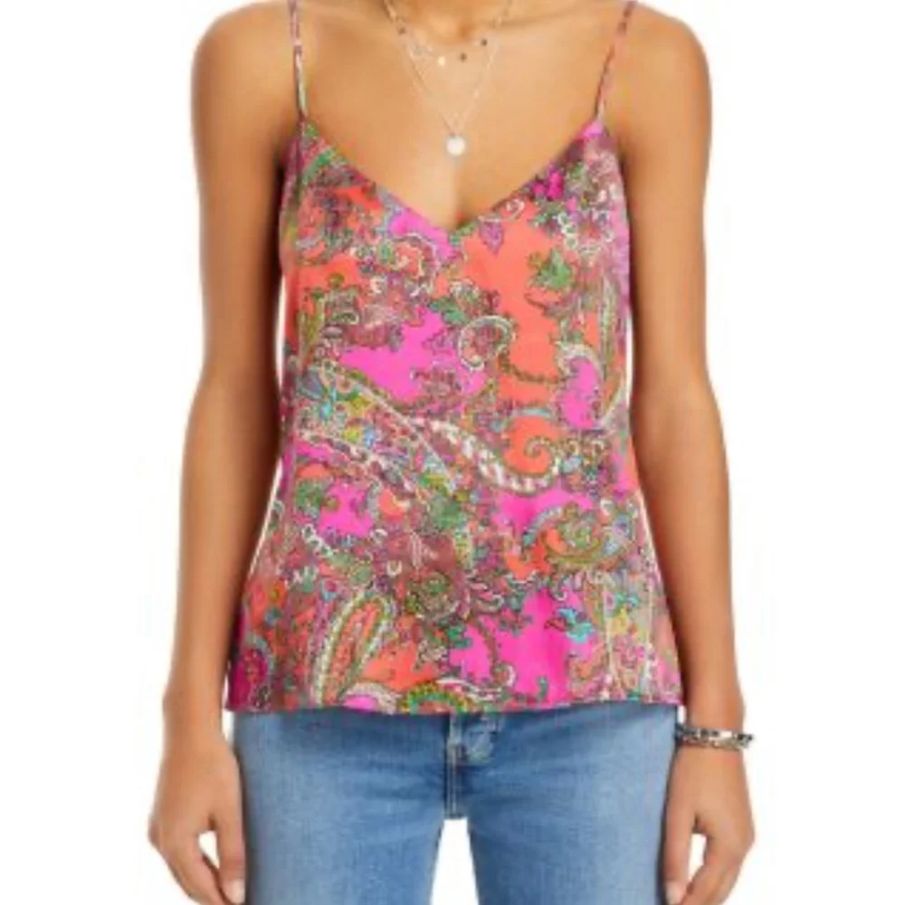 L’Agence Jane Paisley Silk Top - Picture 4 of 7